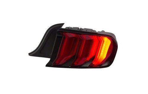 Alternative view of Raxiom 15-23 Ford Mustang Euro Style LED Tail Lights- Gloss Black Housing- Red Lens