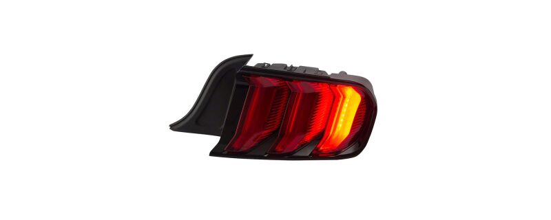 Raxiom 15-23 Ford Mustang Euro Style LED Tail Lights- Gloss Black Housing- Red Lens - Image 2