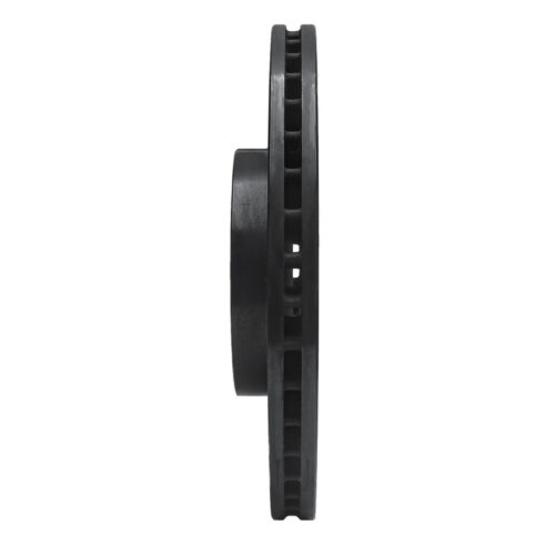 R1 Concepts for 02-15 Acura ILX Front Right Drilled & Slotted Black Brake Rotor - Image 3