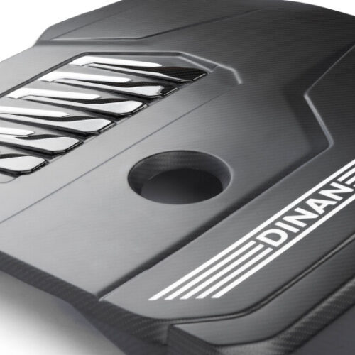 Dinan for 19-26 BMW B58D (G01/G02/G20/G22/G23/G26/G42) Matte Carbon Fiber Engine Cover w/Gloss Accents - Image 3