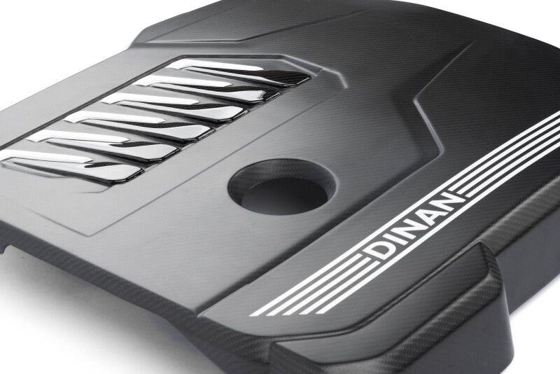 Dinan for 19-26 BMW B58D (G01/G02/G20/G22/G23/G26/G42) Matte Carbon Fiber Engine Cover w/Gloss Accents - Image 3