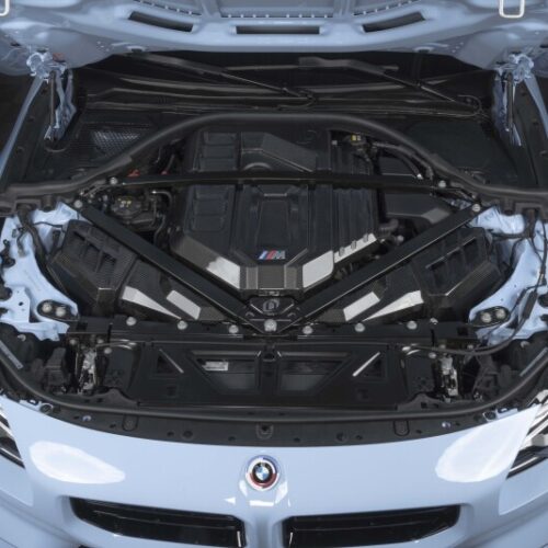 Dinan for 21-27 BMW M2/M3/M4 (G80/G82/G87) Gloss Carbon Fiber Engine Cover w/Matte Accents - Image 9