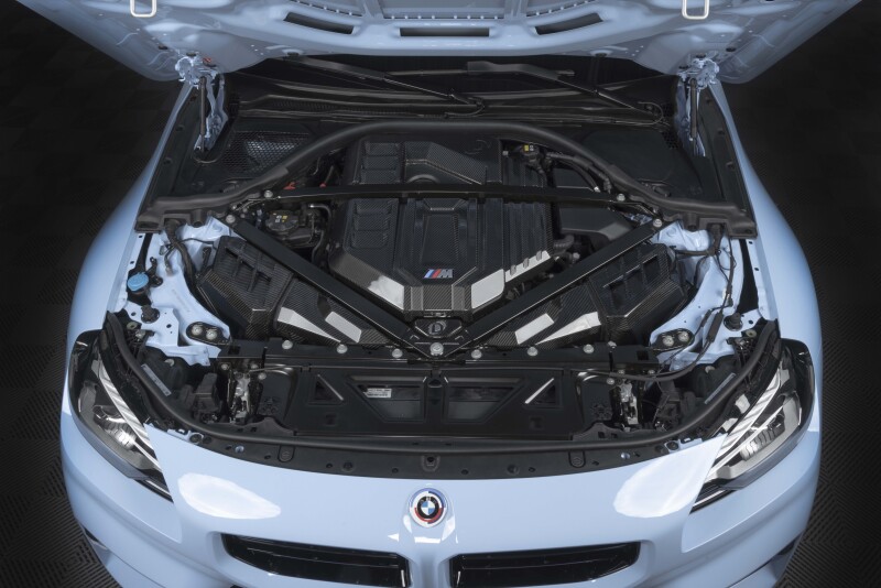 Dinan for 21-27 BMW M2/M3/M4 (G80/G82/G87) Gloss Carbon Fiber Engine Cover w/Matte Accents - Image 9