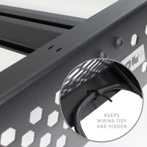 Go Rhino 24-25 Toyota Tacoma Double Cab Pickup Ceros Low Profile Roof Rack - Tex. Blk - Image 4