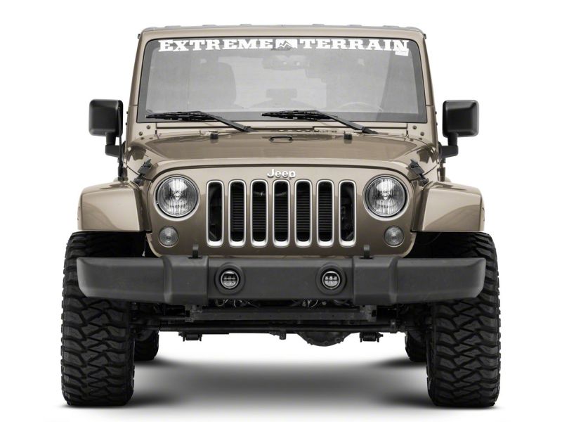 Raxiom for 2007-2018 Jeep Wrangler JK Axial Series 4-In LED Fog Lights w/ Halo - Image 8