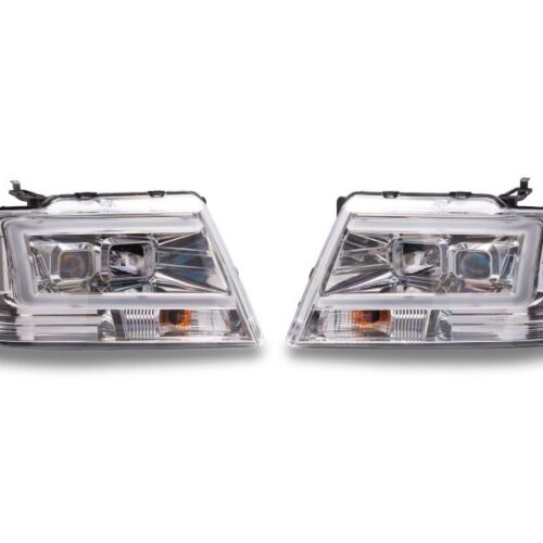 Raxiom for 2004-2008 Ford F-150 Axial Series Projector Headlights- Chrome Housing- Clear Lens - Image 2
