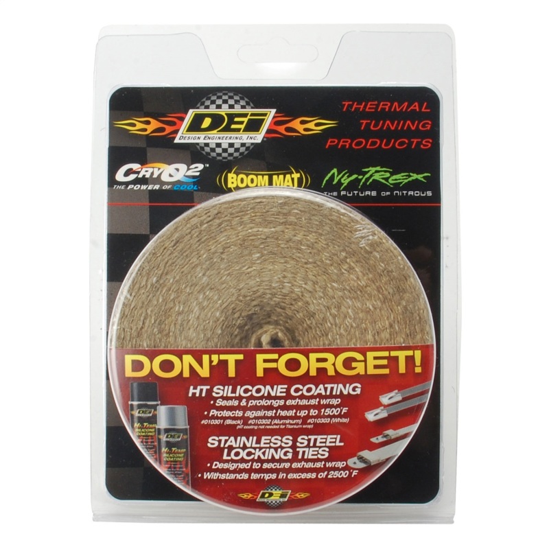 DEI 10137 Exhaust Wrap 2in x 25ft - Tan - Image 6