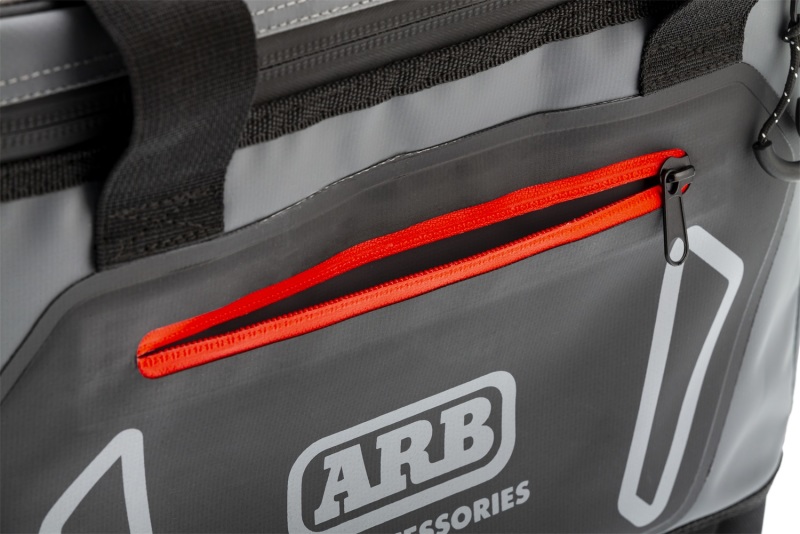 ARB Cooler Bag Charcoal w/ Red Highlights 15in L x 11in W x 9in H Holds 22 Cans - Image 5