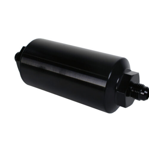 Aeromotive In-Line Filter - (AN-6 Male) 40 Micron Stainless Mesh Element Bright Dip Black Finish - Image 2