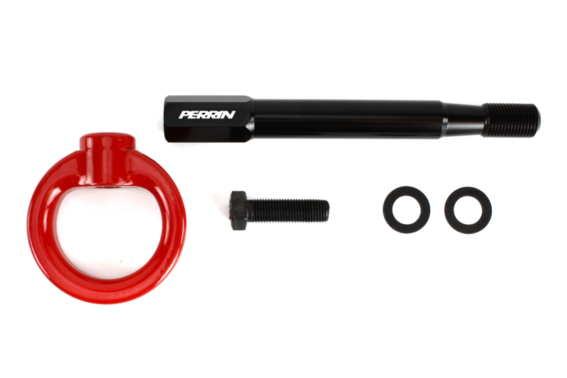 PERRIN 25-26 Subaru Forester (Base/Ltd-Prem-Sport-Touring Incl. Hybrid/Wldrns) FR Tow Hook Kit - Red - Image 2
