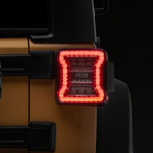 Raxiom for 2007-2018 Jeep Wrangler JK LED Tail Lights- Clear Housing- Clear Lens - Image 9