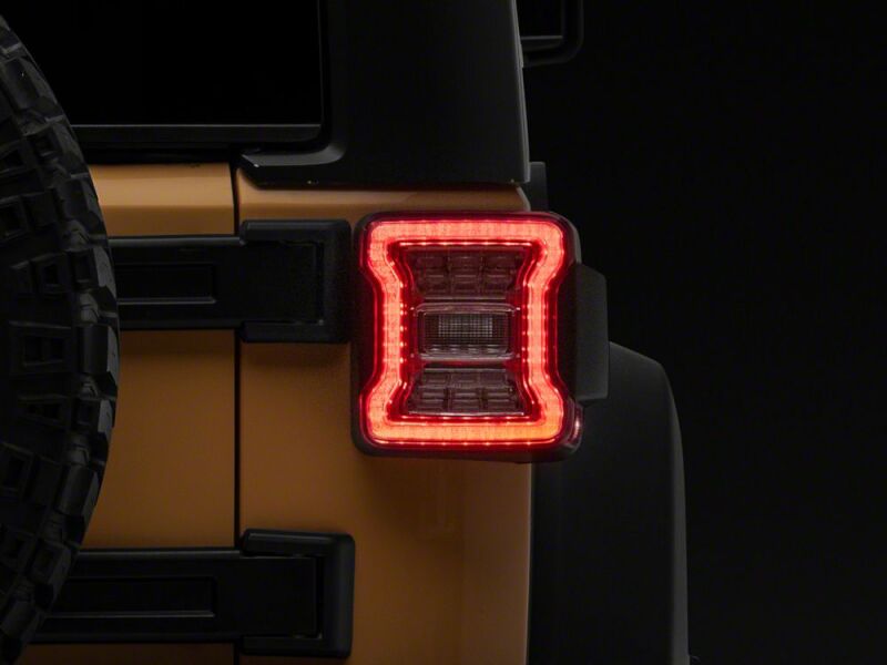 Raxiom for 2007-2018 Jeep Wrangler JK LED Tail Lights- Clear Housing- Clear Lens - Image 9