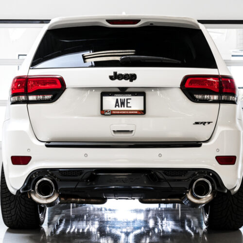 AWE Tuning Touring Edition Exhaust - Diamond Black Tips for 2020 Jeep Grand Cherokee SRT - Image 5