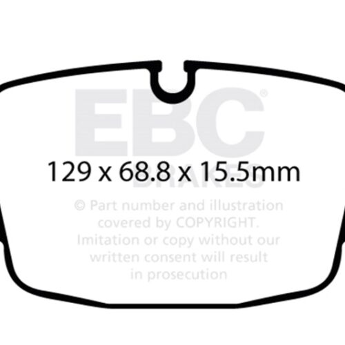Alternative view of EBC 19-23 Audi RS6 / 19-23 Audi RS7 Rear Yellowstuff Brake Pads