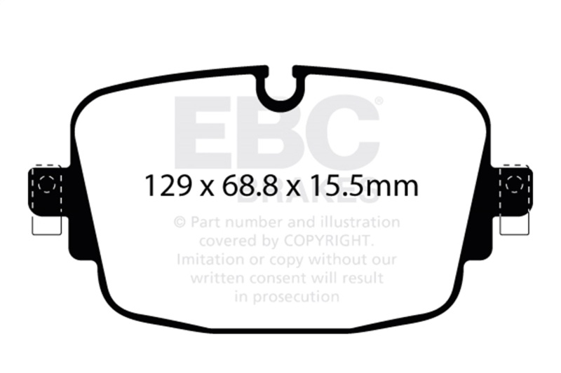 EBC 19-23 Audi RS6 / 19-23 Audi RS7 Rear Yellowstuff Brake Pads - Image 2