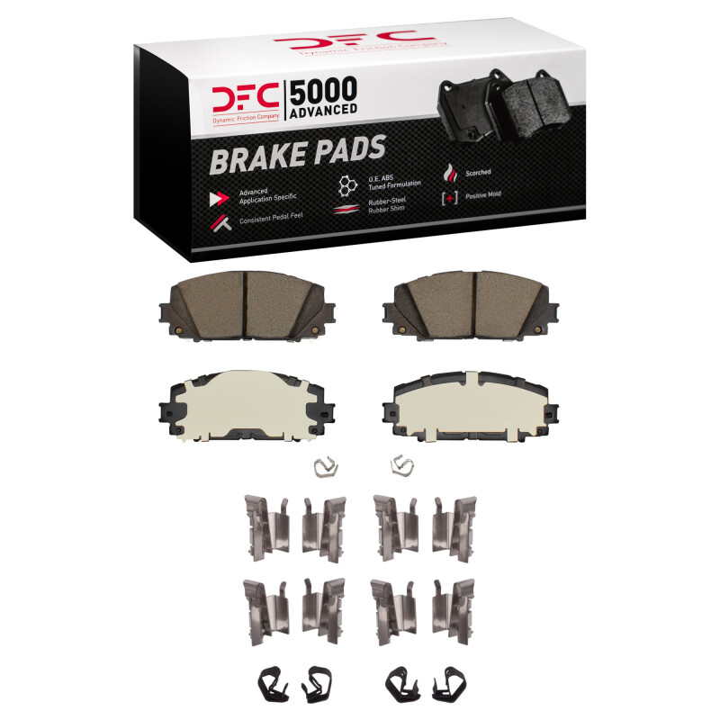 DFC 06-18 Toyota Yaris (USA/Canada) Front 5000 Advanced Ceramic Brake Pads and Hardware Kit