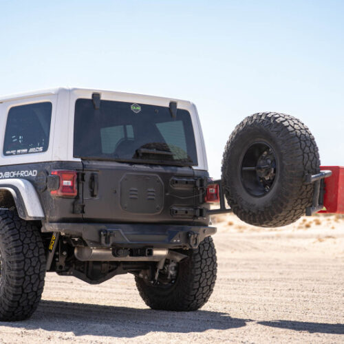 DV8 Offroad 18-25 Jeep Wrangler JL Body Mounted Tire Carrier - Image 8