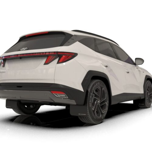 Rally Armor 25-26 Hyundai Tucson (Excl. ICE & XRT) Black UR Mud Flap w/ Dark Grey Logo - Image 3