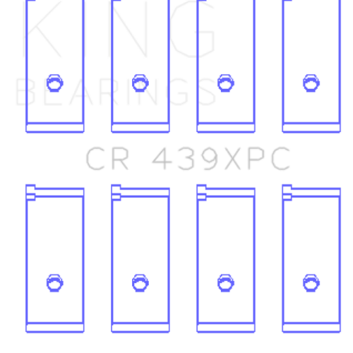 Alternative view of King Engine Bearings Acura B17A1/B18A1/B18B1 (Size 0.25mm) Performance Coated Rod Bearing Set