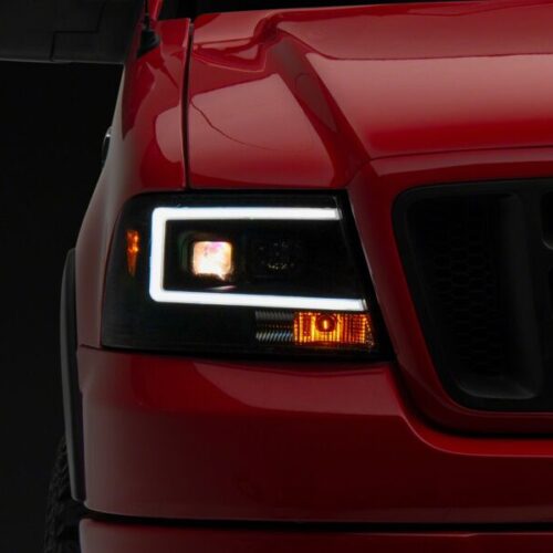 Raxiom for 2004-2008 Ford F-150 Axial Series Projector Headlights- Black Housing- Clear Lens - Image 9