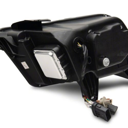 Raxiom for 2010-2012 Ford Mustang w/ Factory Halogen LED Projector Headlights- Black Housing (Clear Lens) - Image 8