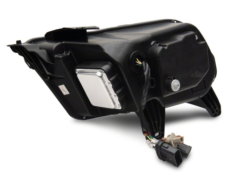 Raxiom for 2010-2012 Ford Mustang w/ Factory Halogen LED Projector Headlights- Black Housing (Clear Lens) - Image 8