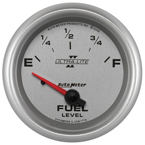 AutoMeter 7716 Gauge Fuel Level 2-5/8in. 240 Ohm(e) to 33 Ohm(f) Elec Ultra-Lite II - Image 3