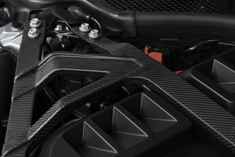 Dinan for 21-27 BMW M2/M3/M4 (G80/G82/G83/G87) Matte Carbon Fiber Strut Tower Brace - Front - Image 5