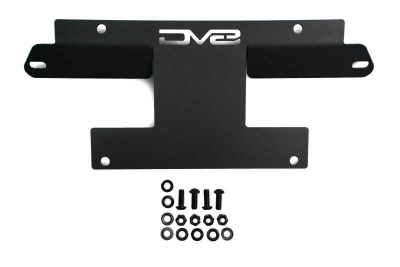 DV8 Offroad 21-22 Ford Bronco Factory Front Bumper License Relocation Bracket - Front
