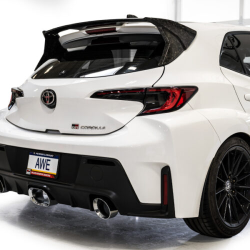AWE Tuning Touring Edition Cat-Back Exhaust - Chrome Silver Tips for 23-24 Toyota GR Corolla - Image 3