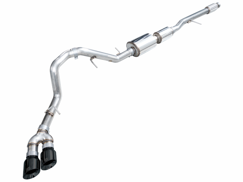 AWE Tuning 2021+ GMC Suburban/Yukon XL 5.3L 0FG Side Exit Catback Exhaust - Diamond Black Tips
