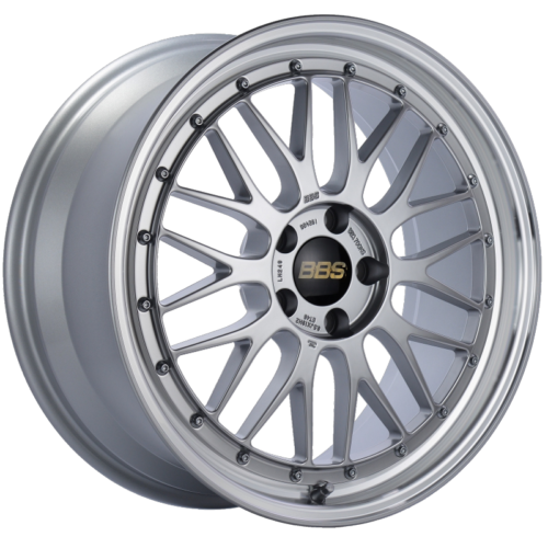 Alternative view of BBS LM 19x8.5 5x112 ET48 Diamond Silver Center Diamond Cut Lip Wheel -82mm PFS/Clip Required