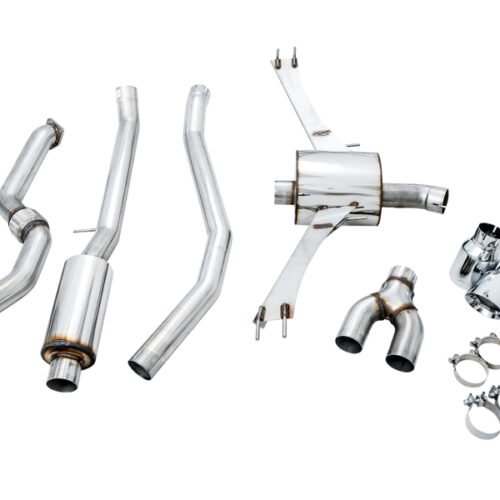 AWE Tuning Touring Edition Exhaust w/Front Pipe & Dual Chrome Silver Tips for 2016+ Honda Civic Si - Image 8