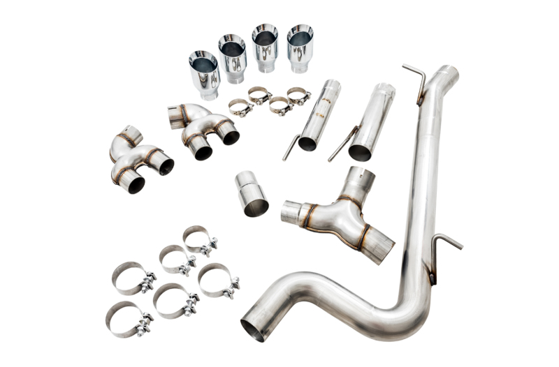 AWE Tuning Track Edition Exhaust w/Chrome Silver Tips 102mm for Mk7 Golf R - Image 2