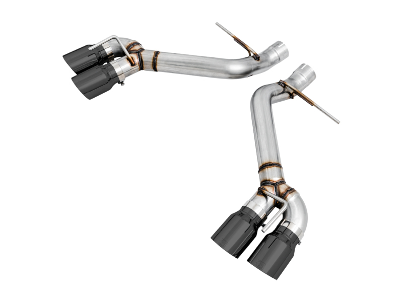 AWE Tuning Axle-Back Exhaust - Track Edition (Quad Diamond Black Tips) for 16-19 Chevrolet Camaro SS