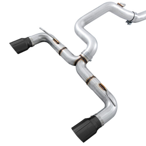 Alternative view of AWE Tuning Track Edition Cat-Back Exhaust - Diamond Black Tips for Ford Focus RS