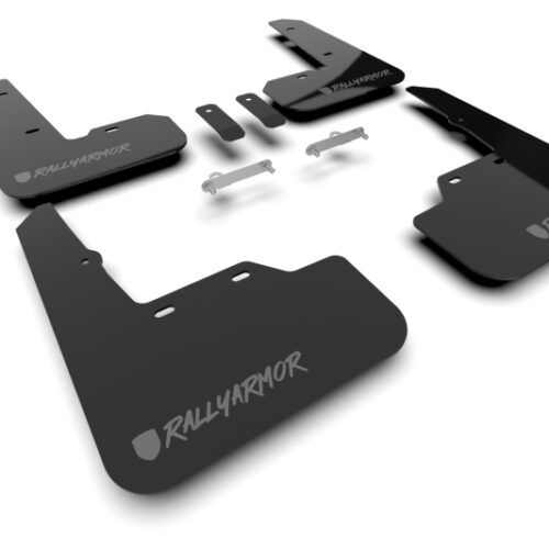 Rally Armor 22-26 Subaru WRX Black UR Mud Flap Altered Font Dark Grey Logo