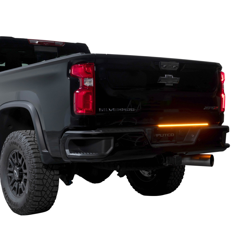 Putco 9203060-25 2024 Chevrolet Silverado HD/ GMC Sierra HD 60In Direct Fit Red Blade Kit Tailgate Bars - Image 3