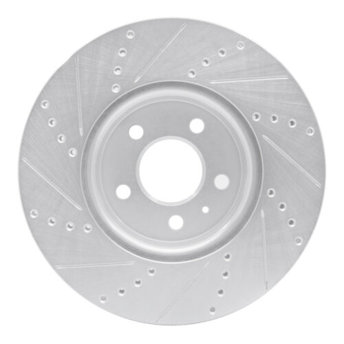 R1 Concepts for 08-25 Audi A4 (USA/Canada) Front Right Drilled & Slotted Silver Brake Rotor - Image 5