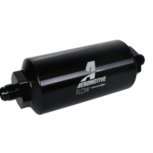 Aeromotive In-Line Filter - (AN-6 Male) 40 Micron Stainless Mesh Element Bright Dip Black Finish - Image 6