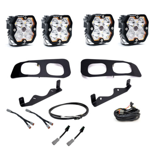 Baja Designs for 2023+ Ford SD Squadron Sport 2.0 Dual Fog Pocket Kit Upfitter (Multi Patterns) - Clear