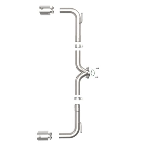 aFe Power Takeda 2-1/2in 304 SS Axle-Back Exhaust w/ Polished Tips 14-18 Mazda 3 L4 2.0L/2.5L - Image 6