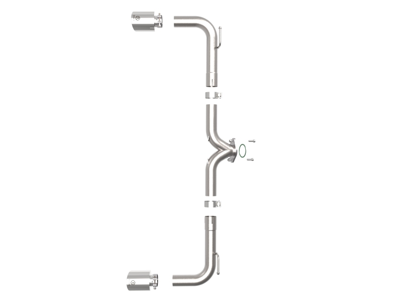 aFe Power Takeda 2-1/2in 304 SS Axle-Back Exhaust w/ Polished Tips 14-18 Mazda 3 L4 2.0L/2.5L - Image 6