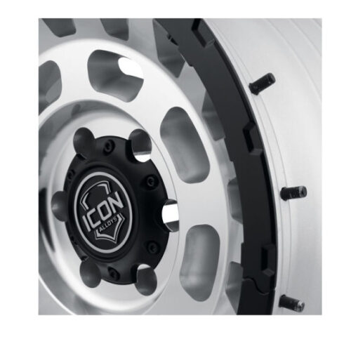 ICON Hammer Pro 17x8.5 / 5x5 / -6mm / 4.5in BS - Silver Machined - Image 7