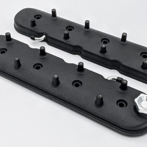 Granatelli 96-22 GM LS Standard Height Valve Cover w/Angled Coil Mount - Blk Wrinkle (Pair) - Image 3