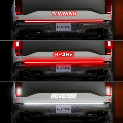 Alternative view of XK Glow Truck Tailgate Light w/ Chasing Turn Signal & Built-in Error Canceller - 3rd gen 48in