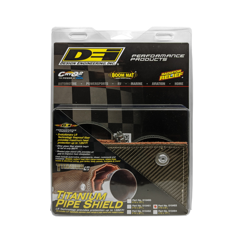 DEI Pipe Shield w/Stainless Steel Clamps - 4in x 8in - Titanium - Image 6