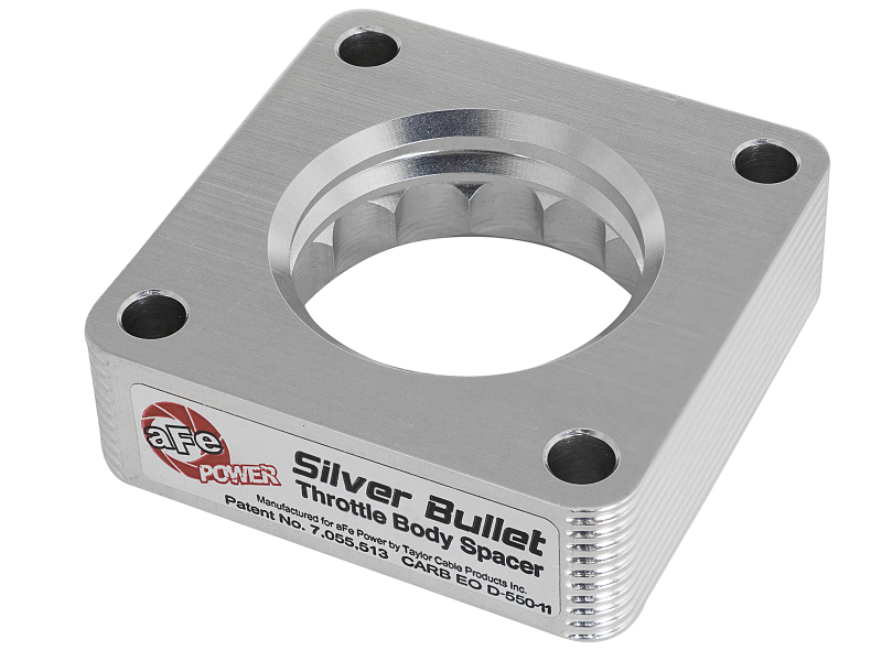aFe Power Silver Bullet Throttle Body Spacers TBS Jeep Wrangler (TJ YJ) 91-06 4.0L - Image 3