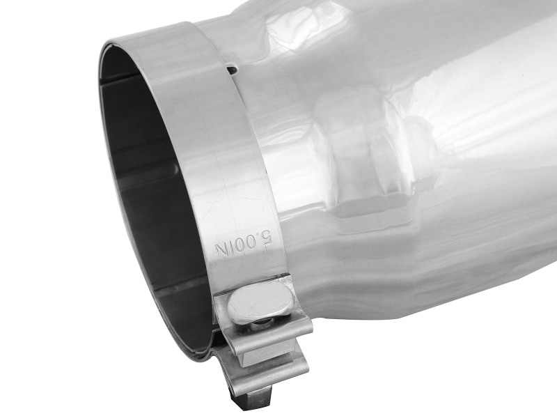 aFe Power Universal Bolt On Exhaust Tip Polished 5in Inlet x 6in Outlet x 12in Long - Image 6