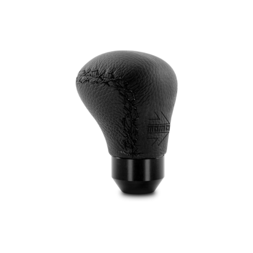 Alternative view of Momo ASBK1 Anatomico Shift Knob - Black Leather, Black Stitching